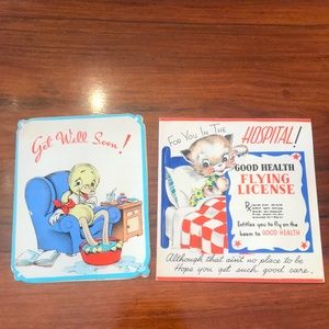 Set of Vintage “Get Well” cards 💝